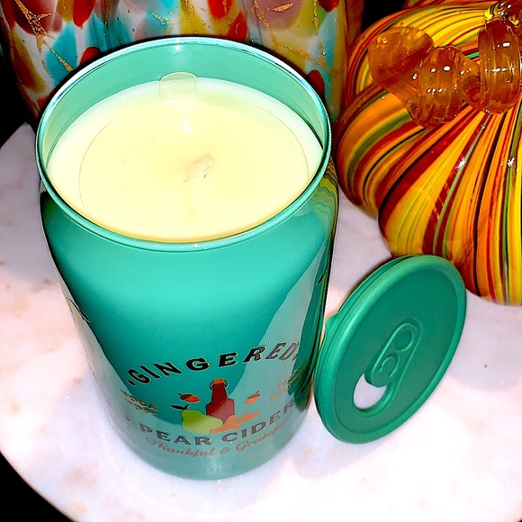 DW HOME CANDLE GINGERED PEAR CIDER-SODA POP THANKFUL & GRATEFUL 15oz NEW 1 WICK - Picture 4 of 6